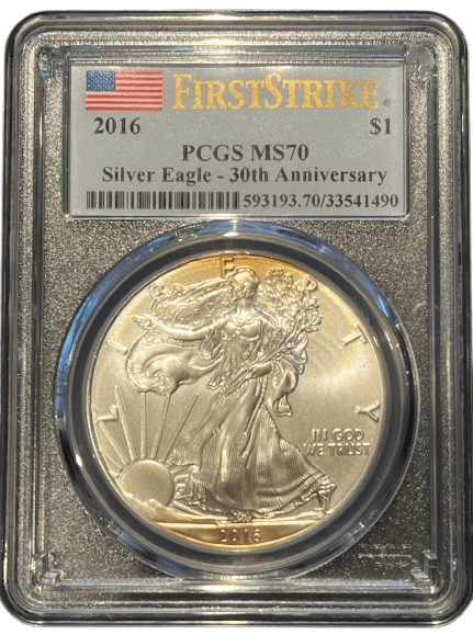 American Eagle 2016 MS70 30 jaar AE - 101 munten